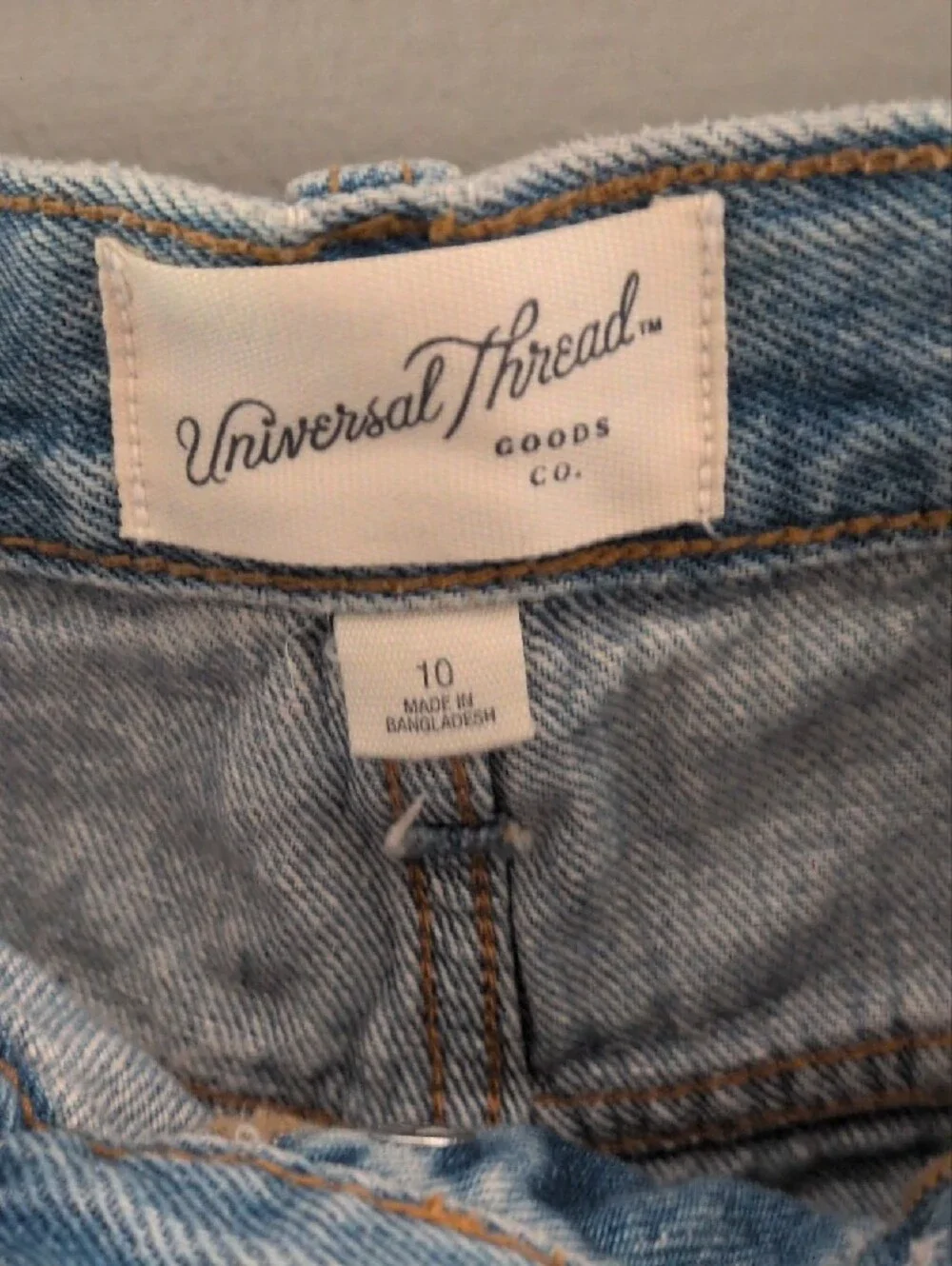 Universal Thread Light Blue Denim Fringe Cutoff Shorts